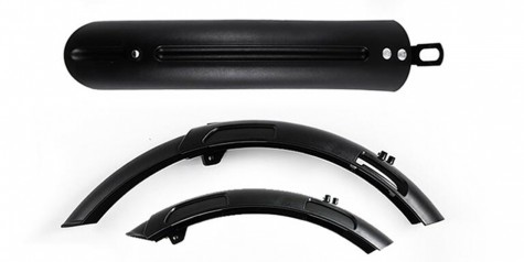 Комплект крыльев+подножка для велосипеда Qicycle EF1 mud fender SET